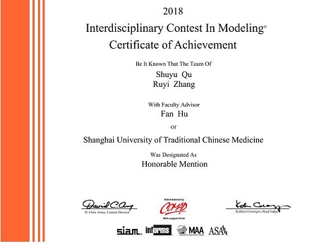 bevictor1946韦德官网学生喜获数学建模国际二等奖